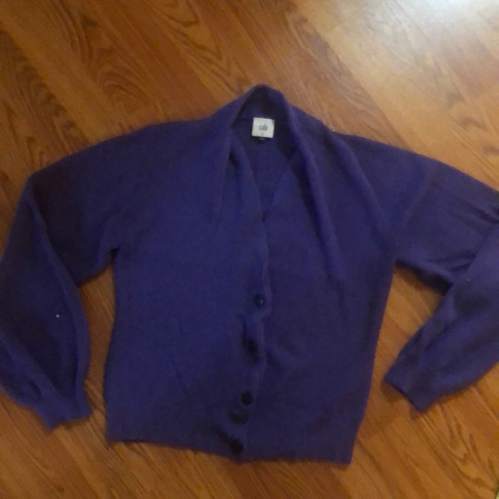 Cabi purple crop cardigan, medium, great condition!